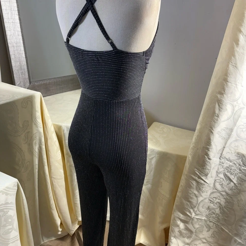 Love Squared Black Jumpsuit with Tapered Legs